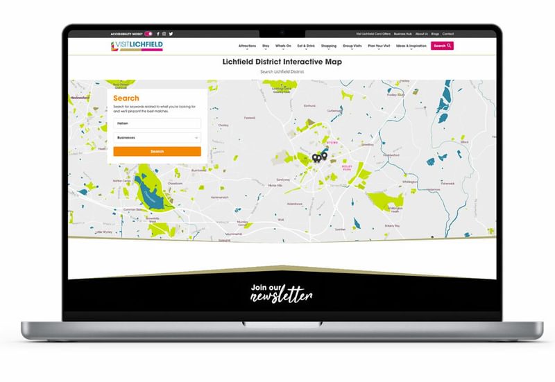 Interactive map